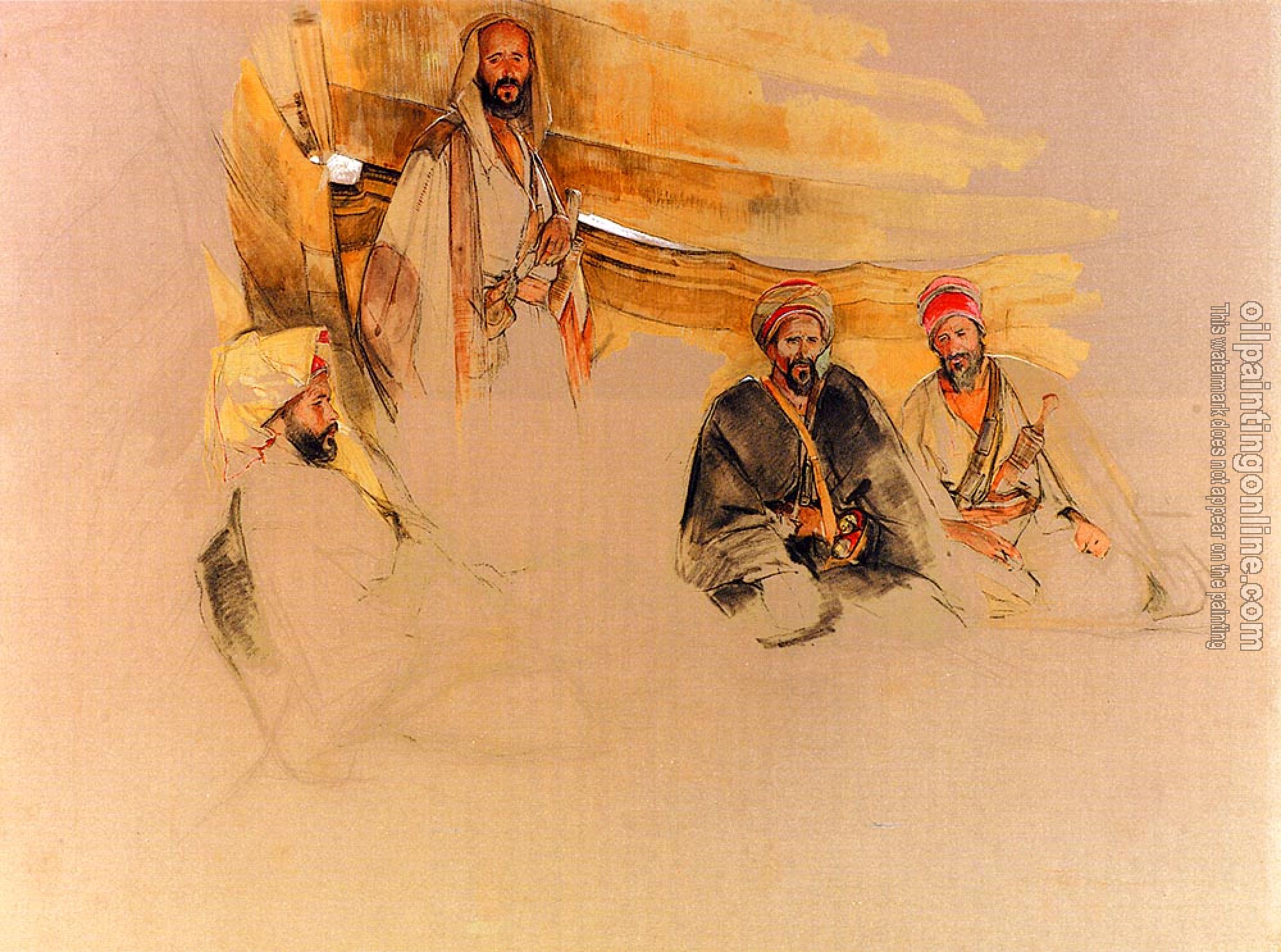 Lewis, John Frederick - A Bedouin Encampment, Mount Sinai